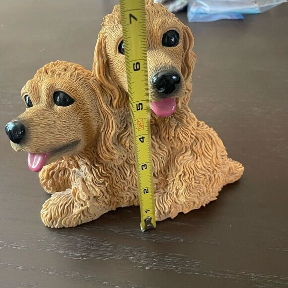 Cocker Spaniel Double Pup Ceramic 1990’s Bank Figure - Picture 12 of 14